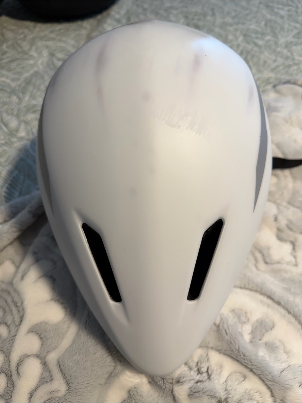 Giro White Helmet with Dark Smoke Integrated Visor Size Medium - Picture 8 of 10